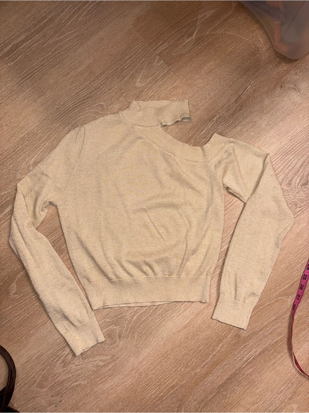 Camila Coelho One-Shoulder Knit Sweater